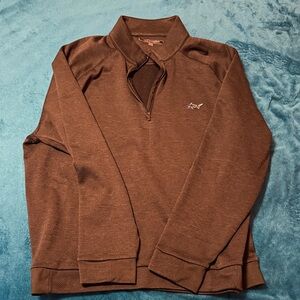 Greg Norman Collection Men's Black 1/4 Zip-Up Sweater